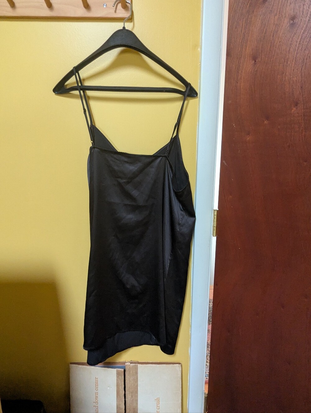 Modcloth Sheer Long-Sleeve Tie-Neck Mesh Dress And Slip - Black - Picture 7 of 7